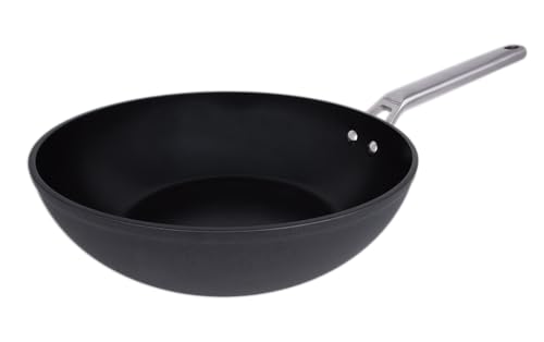 Arcos Wok Antiadherente 28 cm - Aluminio Forjado, Full Induction, Mango Acero Inoxidable Efecto Frío, Ahorro Energético, Apta Lavavajillas, Serie Samoa