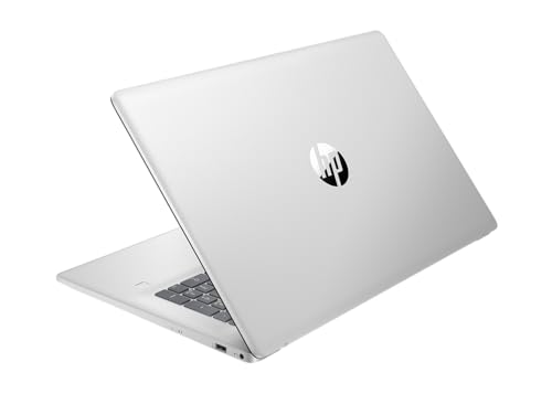 Image of HP 17.3 inch HD+ Laptop, with Free Lifetime Microsoft Office 2024, Intel Core i5-1334U, 12GB RAM, 256GB SSD, Intel Iris Xe Graphics, Windows 11 Pro, Natural Silver, with USB Hub