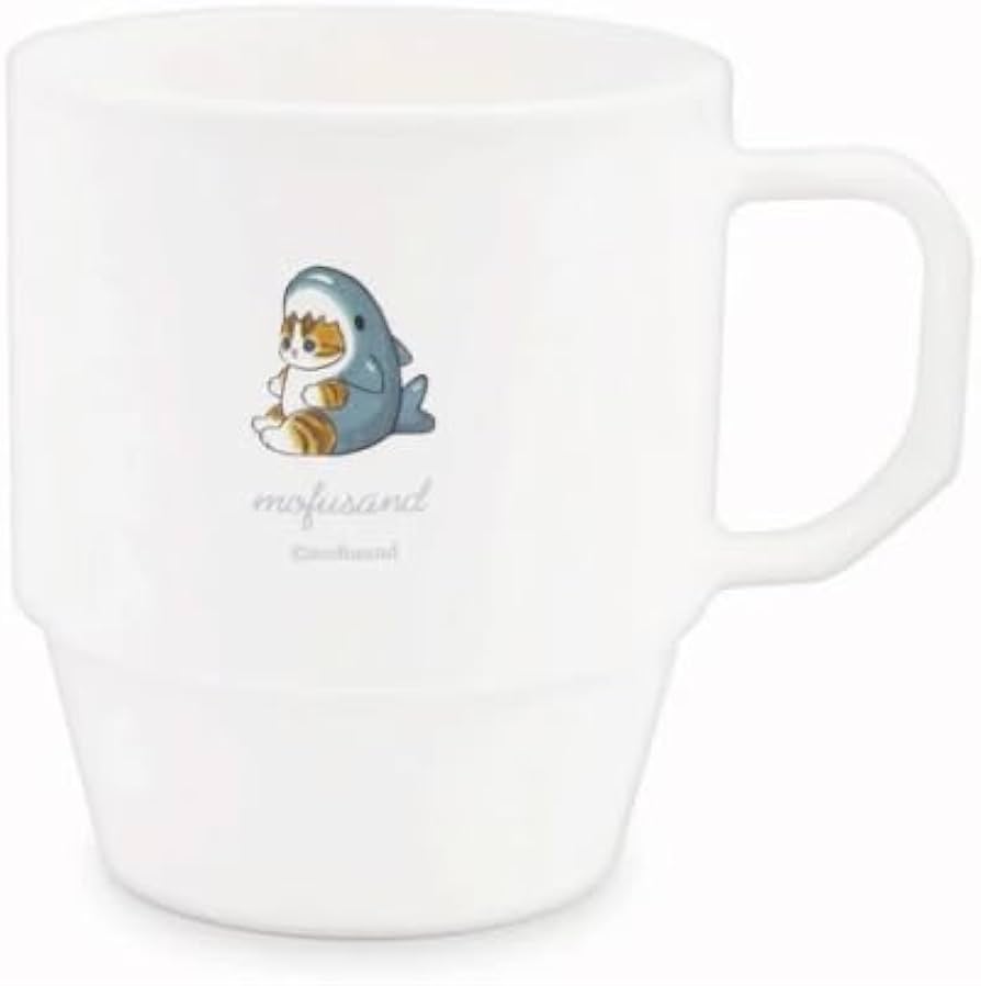 ユーモアコップ Amazon｜スタッキングコップ サメにゃん MOFUSAND｜子ども用コップ