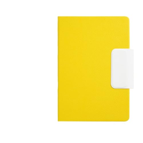 Carnet d'affaires élégant avec couverture jaune de qualité