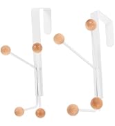 GLEAVI2PiècesCrochetDePorteDoorClothesHangerOrganizerHooksOverDoorHangingStorageDo...