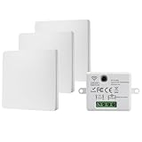 【Conception auto alimentée】:Interrupteur va et vient sans fil intègre un mécanisme d'auto-alimentation interne. Chaque pression génère sa propre électricité, éliminant ainsi le besoin de sources d'alimentation externes ou de piles. Cela supprime les tracas et le coût liés au remplacement des piles, offrant une solution économe en énergie, respectueuse de l'environnement et sans souci. Le signal radio 433 MHz intégré garantit une réponse instantanée des lumières dès que l'on appuie sur un bouton.
