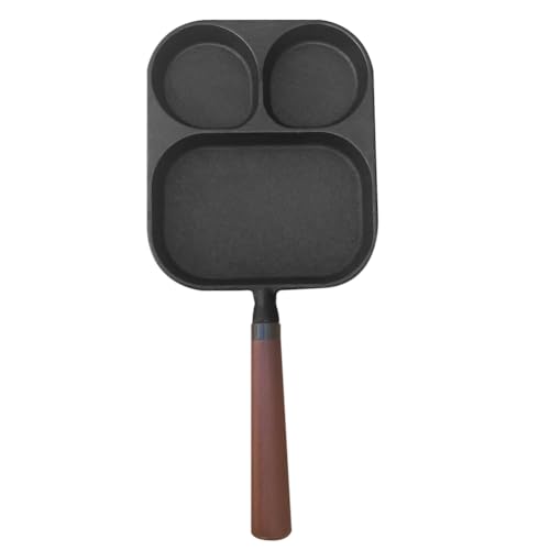 WMFASBAG 3-en-1 Sartibles de cocción Non byking desayuno versátil sartén de sartén de tortilla compatible con estufa de gas y estufa de inducción