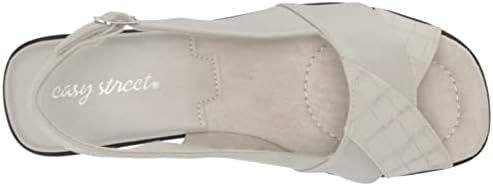 Easy Street Women's Drew Heeled Sandal, Grey, 7 Wide | Image 4