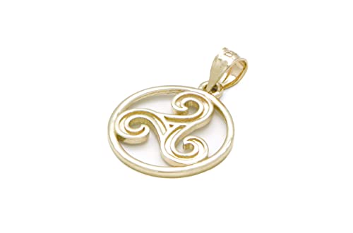 Pendentif Triskele en or 9k, votre amulette celte porte-bonheur au quotidien
