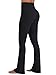 Sunzel No Front Seam Flare Leggings for Women with Pockets Hidden Butt Lifting Scrunch Tummy Control Mini Flared Yoga Pants 34
