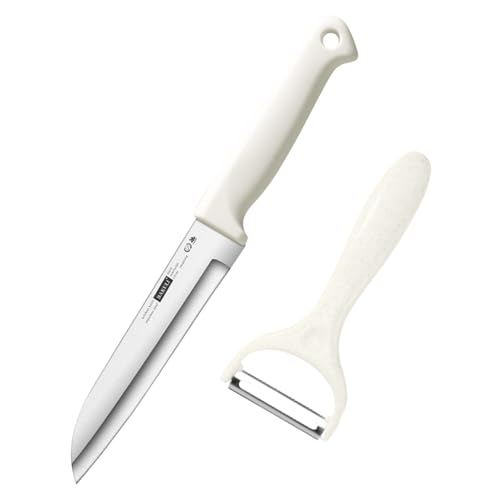Meritaipolw Couteau D'office Et Éplucheur, 2 Pièces, Econome Legumes, Eplucheur Légumes, Eplucheur Pomme De Terre, Couteau Cuisine, Couteaux, Acier Inoxydable, Convient Aux Fruits Et Légumes