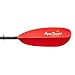 AQUA BOUND Sting Ray Hybrid Kayak Paddle - Carbon Shaft/Composite Blade, 2 Piece (Posi-Lok), Sunset Red, 260 cm