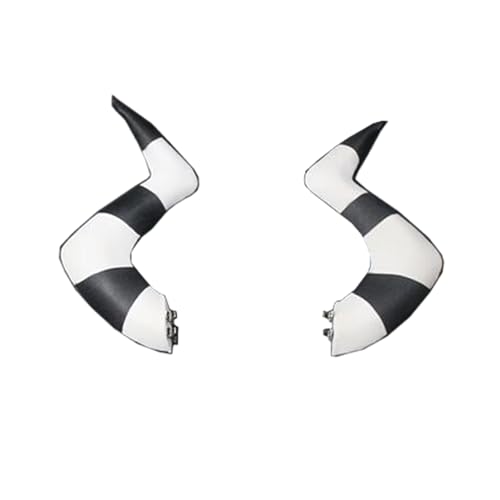Tlsddty Moxxie Cosplay Horn Hair Clip Headwear Prop Costume Accessories cover
