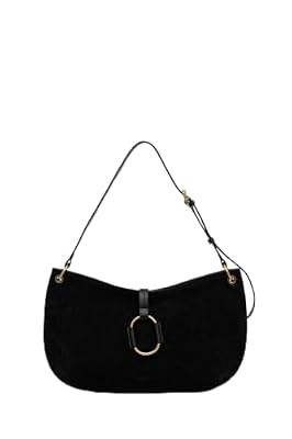 TWINSET Borsa hobo tonda in pelle scamosciata