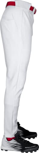 Jogger Style Baseball Pant | Solid | Adut X-Large | White #TOP4