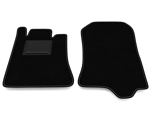 Fußmatten kompatibel mit Mercedes SL R129 1989-2001 ohne Dekor, maßgeschneiderte Automatten Set,...