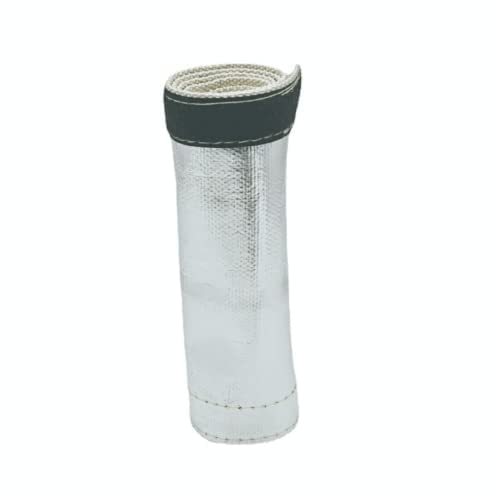 Heat Shroud 35".L x 2" I.D. Aluminized Hose, 3-Layers Metallic Heat Shield Sleeve Maxmium 2000°F Insulated with Self Adhesive Tape, for Hose and Wire Protection (2" I.D. x 3FT)