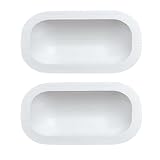 2 Pack 9.7in Dough Bowls for Candle Making Rustic Wooden Bowl Lightweight Candle Holder Empty Decorative Bowl Multi-use Storage Dough Bowl(Wicks Included)