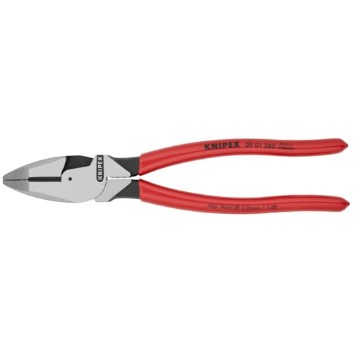 KNIPEX Tools 09 01 240 SBA High Leverage Lineman's Pliers, 9.5-Inch