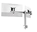 Price comparison product image Durable Dual Monitor Mount with table clamp | Holds 2 screens | For VESA screens 21-27" | 360° rotatable, tiltable, height adjustable | 508523 | silver