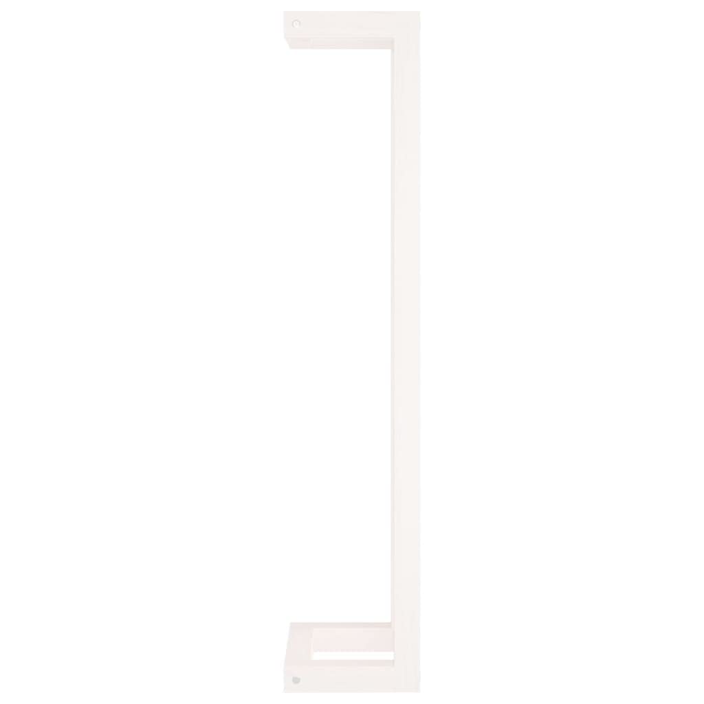 Porte-serviettes en pin massif Blanc 23 x 18 x 90 cm