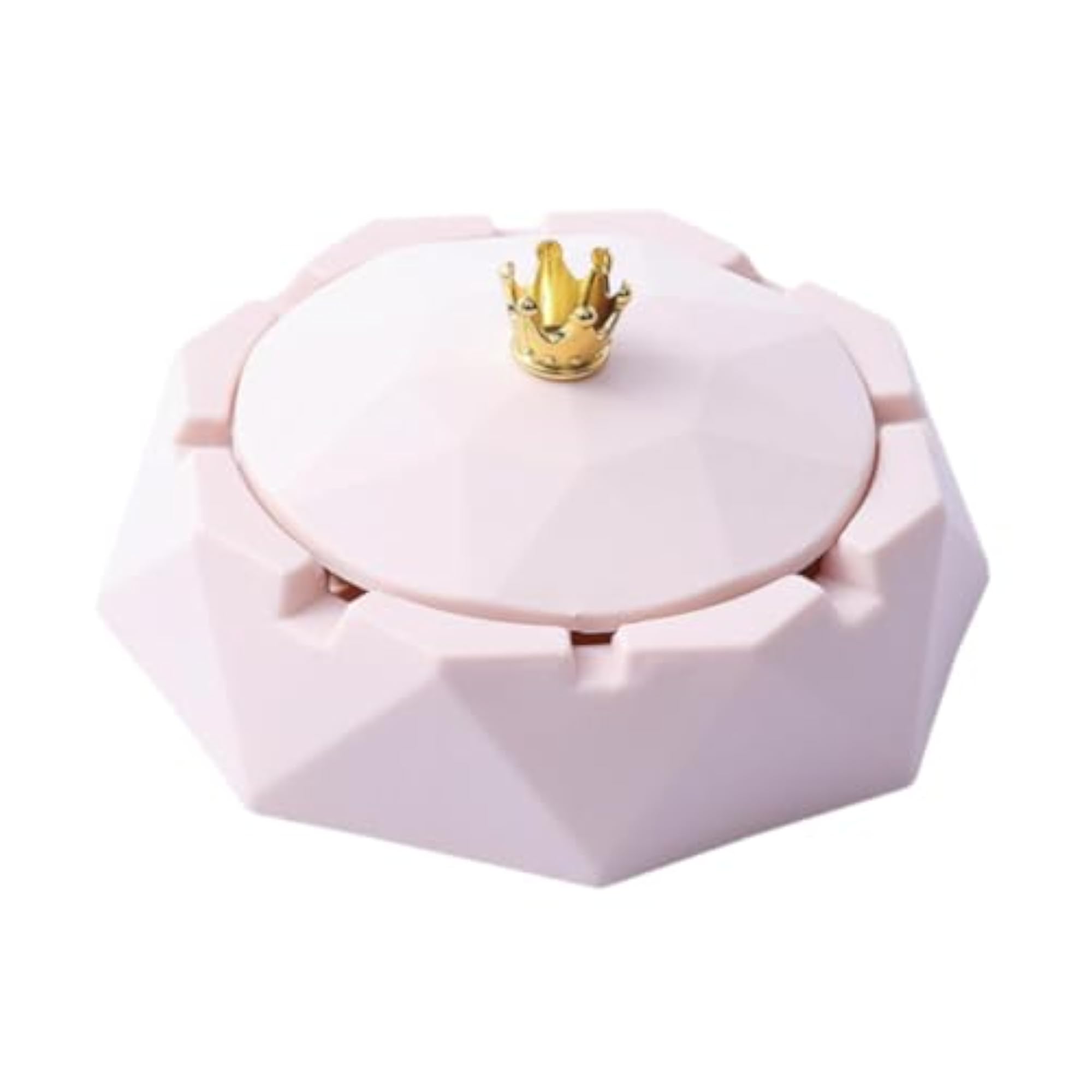 Large Capacity Desktop Ashtray with Lid