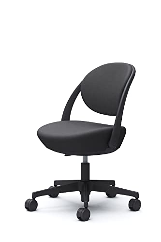 オカムラ パラベル パーソナルチェア 在宅ワーク対応 5本脚ウレタンキャスター ブラック ダークグレー 8CBAES-FXW0