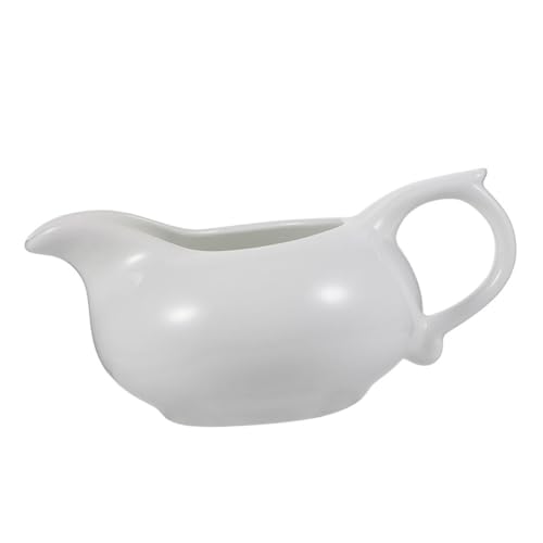 Alipis Sauce Cup Set: Gravy Boat Lid Container Milk Jug Spout for Western Food