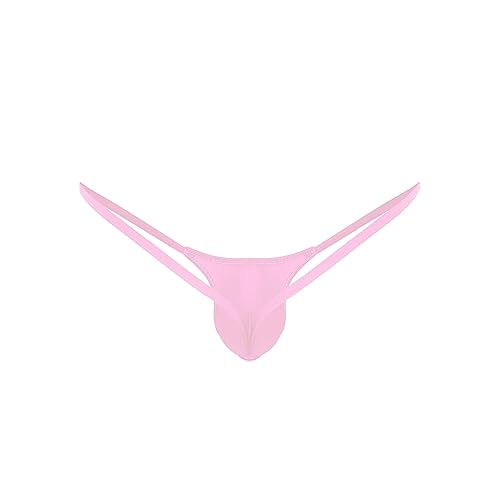 Men's Sissy G-String Thong Underwear Femboy Panties Bulge Pouch Jockstrap Lingerie3
