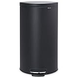 Brabantia - 119545 - Poubelle à pédale Flatback+, 30 litres, Mineral Infinite Grey