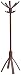Produktbild ALBA PMCAFE Coat Stand, Dark Wood Dark Wood