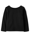 The Children's Place Girls And Toddler Short Sleeve T-shirt, Black Single, 4T US