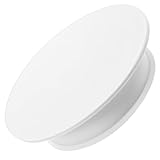 Zerodeko Expositor Giratorio Eléctrico de 360° Base de Abs Color Claro Velocidad Ajustable en 2 Niveles Soporte Giratorio para Joyas y Productos de Exhibición Estable para Fotografía