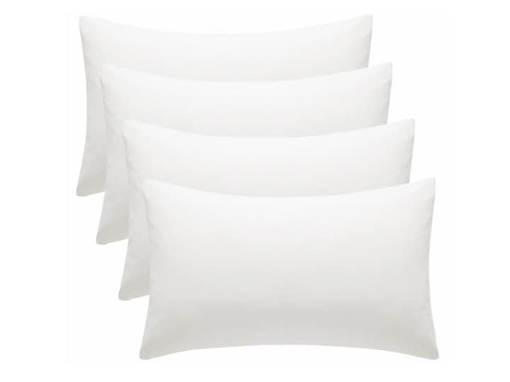 ZSYY 100% Egyption Cotton Pack of 4 Housewife Pillowcase 250 Thread Count size 50 X 75 CM, White