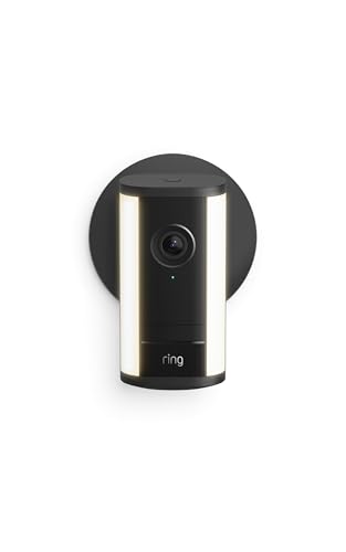 Image of Ring Spotlight Cam Pro, Wired (newest model), Black with Hardwired Kit for Cameras