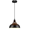 MgLoyht Pendant Lights, Farmhouse Pendant Lamp with Metal Shade, Matte Black Industrial Pendant Lighting with E26 Base for Kitchen Island, Dining Room, Living Room, Bedroom, Hallway, 11.38in