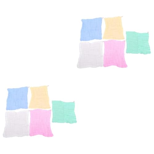 Abaodam 10 Piezas Toalla Cuadrada Para Niños Paño De Baño Infantil Toalla De Bebe s Corporales Toallita De Bebe Toallita Infantil s De Baño Suaves Cuadrada