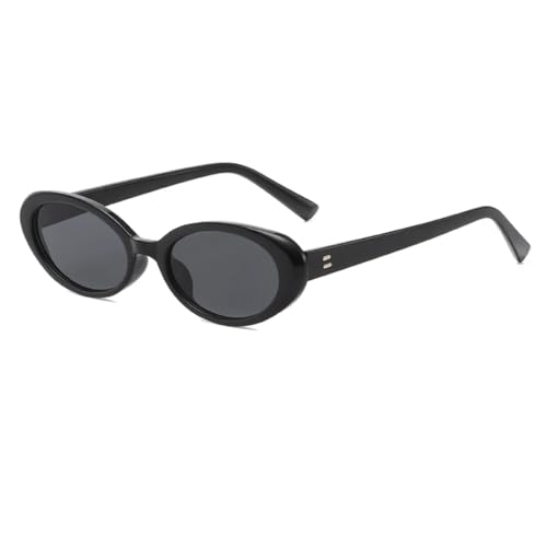 Lunettes de soleil ovales rétro femmes petite monture vintage mode UV400
