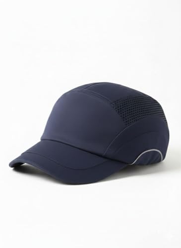HardCap A1 Bump Cap Safety Head Protection Navy Blue Vented Micro Peak