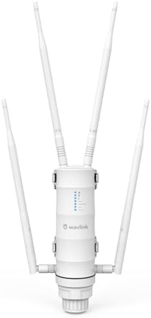 WAVLINK AC1200 Outdoor Wireless High Power Weatherproof WiFi Long Range Extender/Access Point/Router with Passive POE,Dual Band 2.4+5G Repeater,Gigabit Port, No WiFi Dead Zones for Working from Home