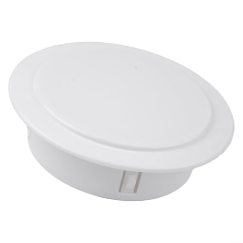 Hosrivae Cache-trou mural décoratif pour tuyaux de climatisation, d'eau et de ligne – Capuchon de protection en plastique PP, résistant au gel et à la chaleur, 40 à 100 mm de diamètre (100 mm)