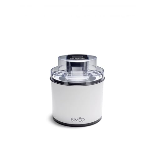 SIMÉO Sorbetière 2 L - Crèmes Glacées, Sorbets, Yaourts Glacés en 20-45 Min - Bol...