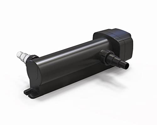Pontec 90324 PondoTronic UVC 18 - Universelles UVC-Vorklärgerät für klares Teichwasser, zur Beseitigung von Grünwasser, Reduzierung von schädlichen Keimen und Bakterien