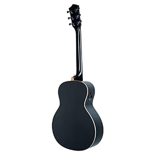 Guitare Folk de Voyage Eagletone HOBO Electro Black – Guitare électro pour guitariste débutant ou confirmé – Forme Travel pour jouer à la maison, sur scène, en studio, en extérieur – Housse Offerte - Les Beatles, Paul McCartney, John Lennon, RIngo Starr, George Harrison Guitare Folk de Voyage Eagletone HOBO Electro Black - Guitare électro pour guitariste débutant ou confirmé - Forme Travel pour jouer à la maison, sur scène, en studio, en extérieur - Housse Offerte – Image 2