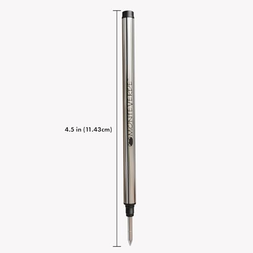 Monteverde USA Rollerball Refill to Fit Montblanc Rollerball Pens - Fine Point, Black (2 Pack) (M222BK) - Thumbnail 3