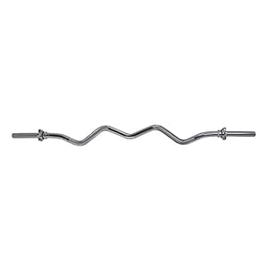 Barbell profilé 120 cm curl bar Screw diamètre 25 mm fermeture à vis Pour disques