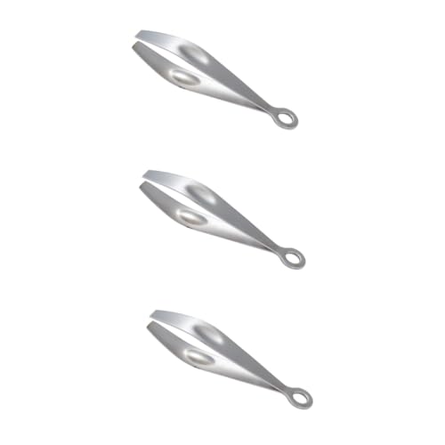 Ciieeo 3 Piezas De Acero Inoxidable Clip De Espina De Pescado Pinzas De Cocina Herramienta para Quitar El Pelo De Carne Recogedor De Huesos De Pescado Clip De Hueso De Pescado Pinzas