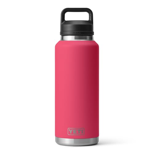 Image of YETI Rambler 46 oz Bottle, Leakproof, Vacuum Insulated, Stainless Steel with Chug Cap, Bi,ini Pink