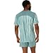 ASICS Men's ROAD ALL OVER PRINT Short Sleeve TOP RUNNING Top, L, LIGHT CELADON/CELADON
