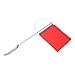 AOWINHIT Stainless Steel Marine Mast Flag Wind Indicator, Sailboat Yacht Mast Mount Red Boat Flag for Monotype Sailing (140x120mm / 5.51x4.72 in)