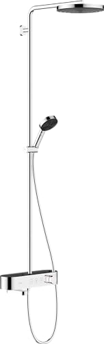 Hansgrohe Pulsify S Water-Saving Shower System Shower Head 260 Mm Shower Set With Thermostat Economy Shower Head EcoSmart Hose Shower Rail Rain Shower Overhead Shower With 1 Jet Type Chrome product thumbnail 11