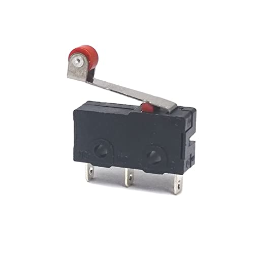 Interrupteur de fin course KW11 micro interrupteur bouton poussoir 250V 5A galet métal x10
