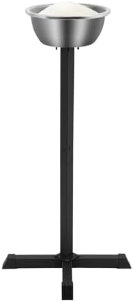 Portable Gym Chalk Stand, Freestanding Chalk Bowl with Cross Base, Ergonomic Steel Construction, Deep Bowl Design for Gymnastics and Weight Lifting