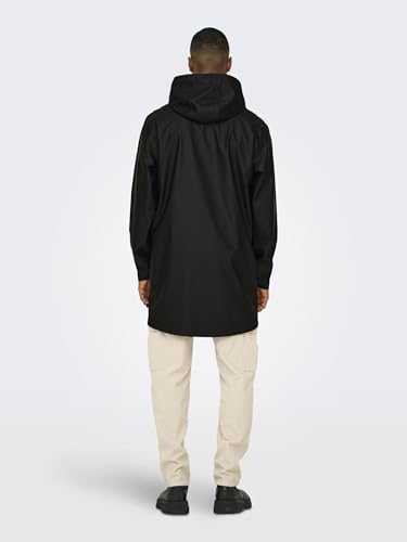 ONSLUCA Raincoat de Only & Sons impermeable cortavientos con capucha ajustable 5